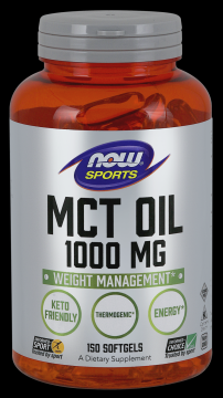 Масло MCT Now Foods MCT Oil 1000mg 150 softgel, фото 1