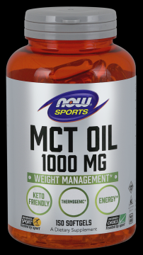 Масло MCT Now Foods MCT Oil 1000mg 150 softgel - фото 1 - id-p803398385
