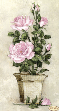 Схема для вышивания бисером Tela Artis Розовые розы ТК-026(1) - фото 1 - id-p498792956