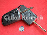Mercedes ключ викидний 3 кнопки корпус Лезо HU64 зі склом, фото 3