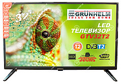 Телевізор Grunhelm GTV32T2 32 дюйми HD 1366x768 