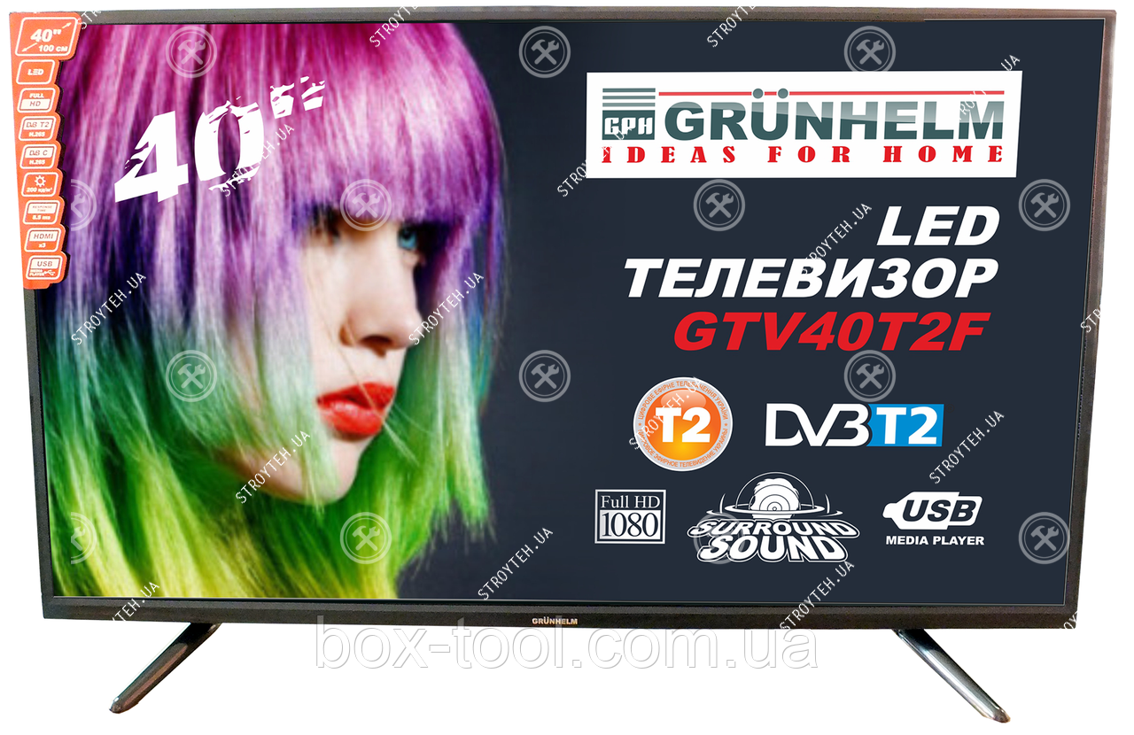 Телевізор Grunhelm GTV40T2F 40 дюймів Full HD 1920х1080 