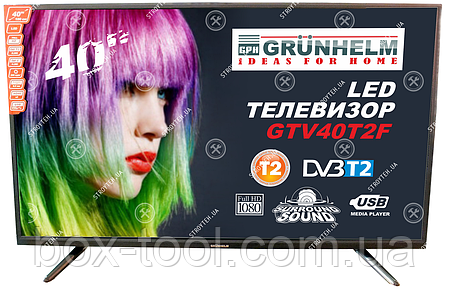 Телевізор Grunhelm GTV40T2F 40 дюймів Full HD 1920х1080 , фото 2