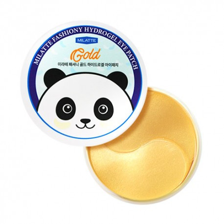 Гідрогелеві патчі для шкіри навколо очей з золотом Milatte Fashiony Gold Hydrogel Eye Patch 60 шт, фото 1