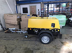 Дизельний пересувний компресор ATMOS PDP 35 (Чехія) — 5 кубів, 35,7 кВт