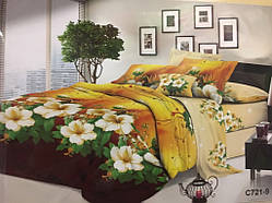 Постільна білизна з полікотону євророзміру.