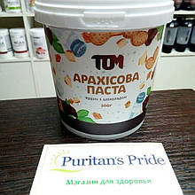 Арахісова паста ТОМ 500 грамів кранч із шоколадом 