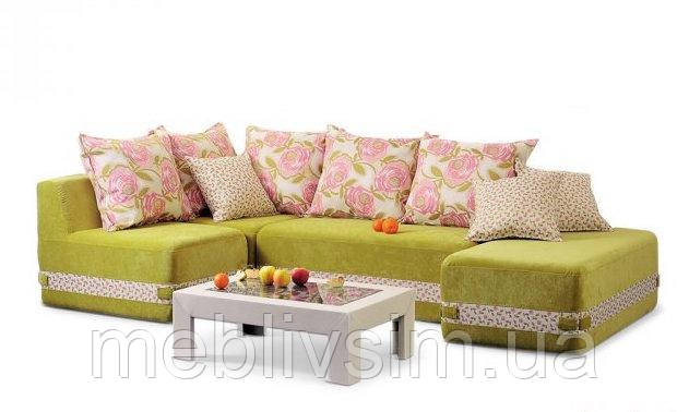 Кутовий безкаркасний диван Максимус