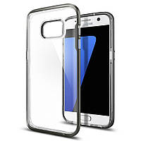 Чехол Spigen для Samsung Galaxy S7 Neo Hybrid Crystal, Gunmetal (555CS20022)