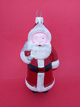 Новорічні іграшки на ялинку Санта розмір 15*7 см