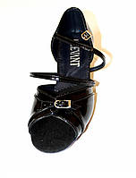 Туфли бальные Виктория-2 из черной лакированной кожи