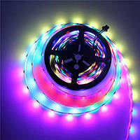 Адресна світлодіодна стрічка "Digital RGB" SMD 5050 30 LED/m, RGB RW 1LED WS2812 IP20 pixel strip