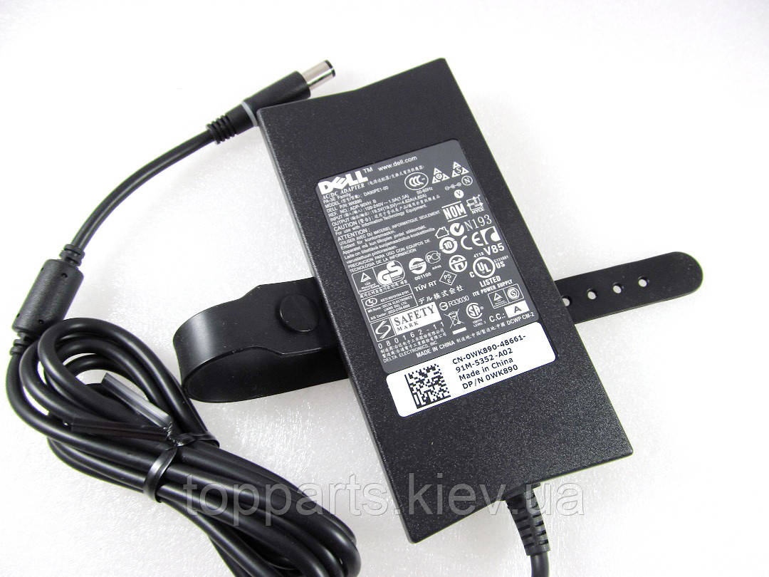 Блок живлення Dell 90W PA-3E Slim-корпус 19.5 V, 4.62 A, роз'єм 7.4/5.0(pin inside) [3-pin] ОРИГІНАЛЬНИЙ