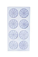 Молд для декору із шоколаду та ізомальта Апельсин 8 фігур 4,8 см