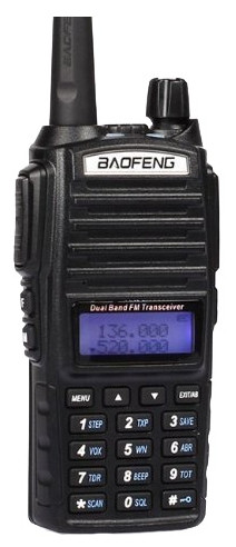 Рація Baofeng UV-82 8 Ват! (Double PTT) з гарнітурою