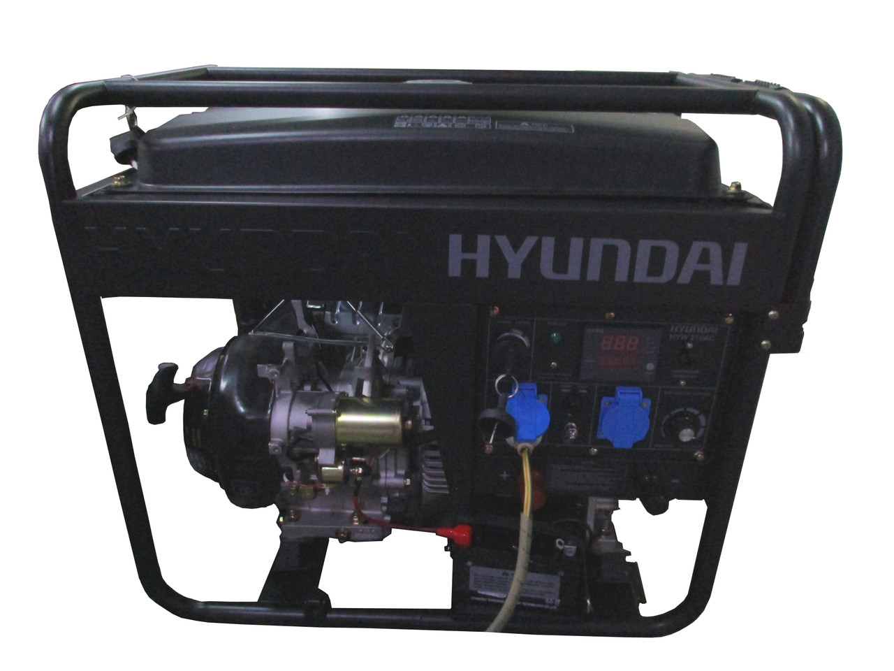Зварювальний генератор HYUNDAI HYW 210AC (2.8 кВт, 15л.с., бензин, стартер) БЕЗПЛАТНА ДОСТАВКА!