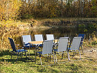 Комплект розкладний меблів для дачі та відпочинку на природі "Комфорт O2+8с"(2 столи і 8 крісел)