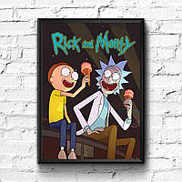 Постер с рамкой Rick and Morty #6