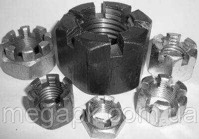 Гайка корончаста м 30 ГОСТ 5918,DIN 93