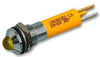 Індикатор світлодіодний 8 мм жовтий 24 AC/DC 19080352
