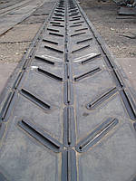 Стрічка конвеєрна з косими перегородками для крутоколінних конвеєрів