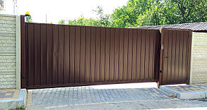 Металеві ворота з профнастилу