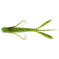 Силікон Keitech Hog Impact 3" 401 Green Pumpkin / Chartreuse