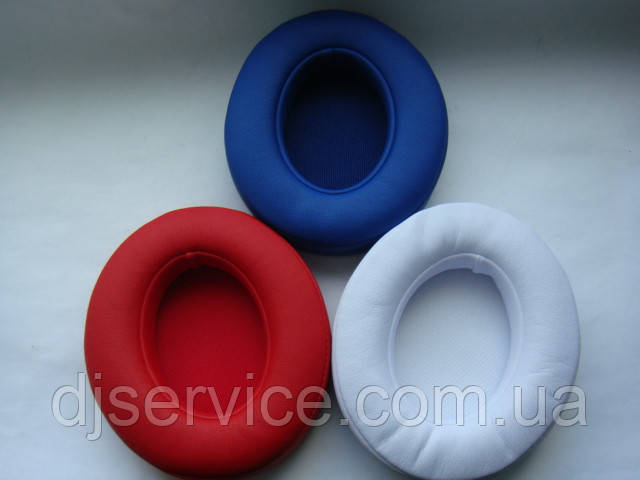 Подушки (blue, red, white) для навушників Monster Beats Studio 2.0, 3.0, фото 1
