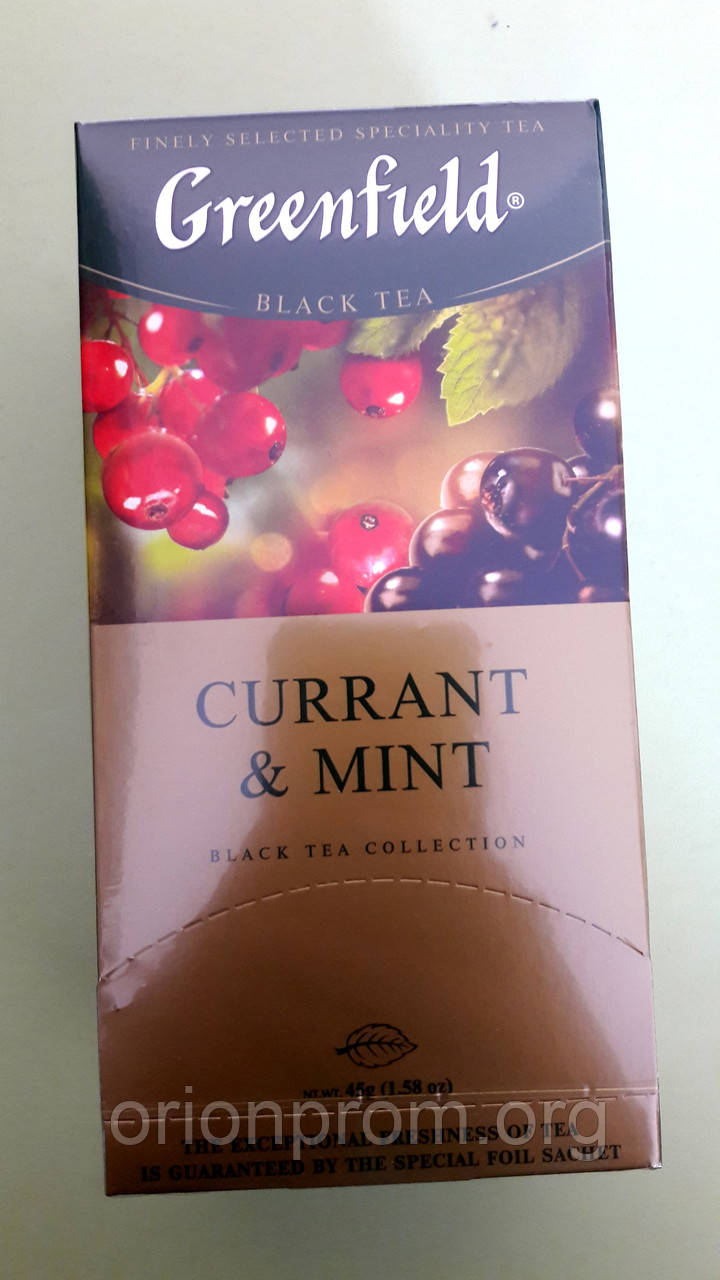Чай Greenfield Currant Mint 25 пакетиків чорний