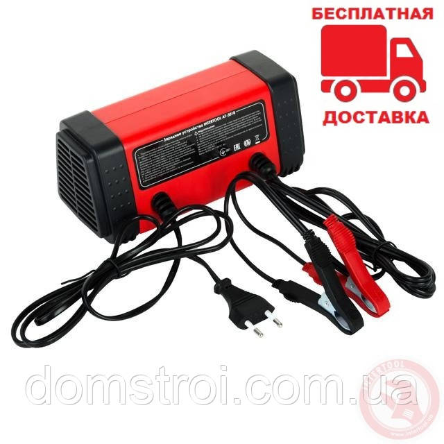 Зарядний пристрій 6/12 В, 4/8A, 230 В, LED-індикація INTERTOOL AT-3018