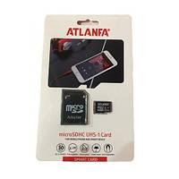 Карта пам'яті ATLANFA 8 GB, microSD, class 10 + SD adapter