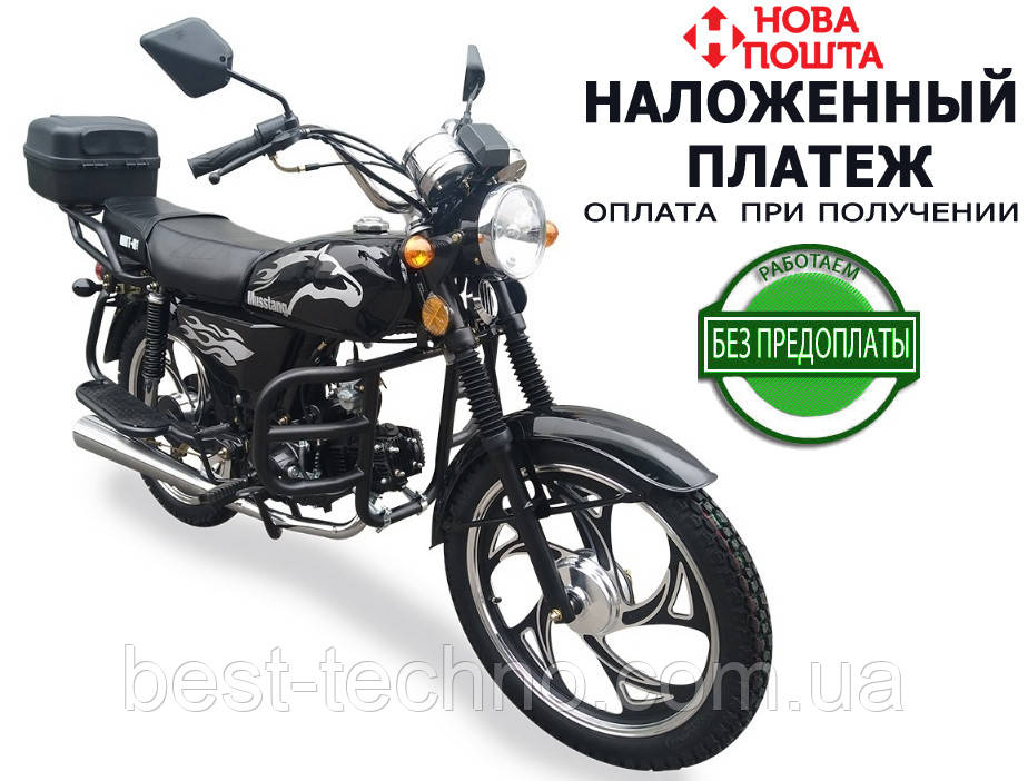 Мотоцикл Musstang Alfa MT110-2 black чорний
