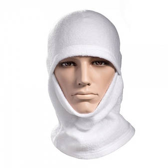 Балаклава зимова флісова біла. Фліс UltraSoft 270 г/м, фото 3