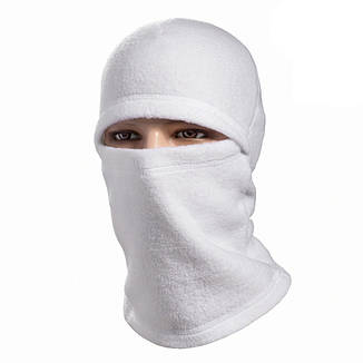 Балаклава зимова флісова біла. Фліс UltraSoft 270 г/м, фото 1