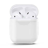 Силіконовий чохол C-KU для навушників AirPods White