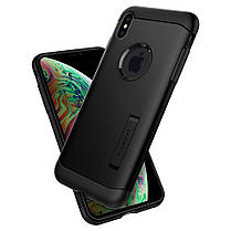 Чохол Spigen для iPhone XS Max, Slim Armor, Black, фото 3