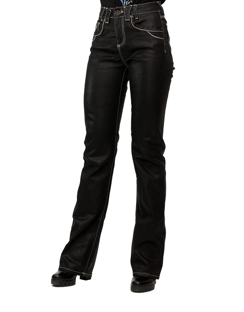 Джинси жіночі Crown Jeans модель 399 (ADL BLCK)