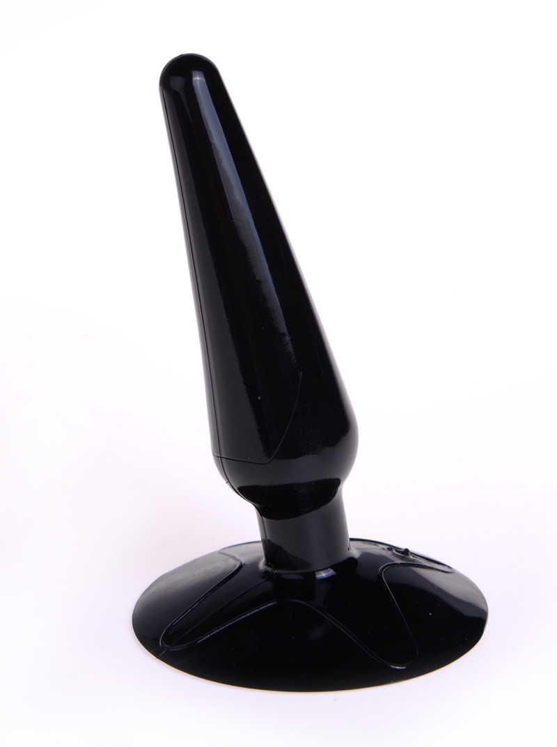 Анальний корок із силікону чорний колір