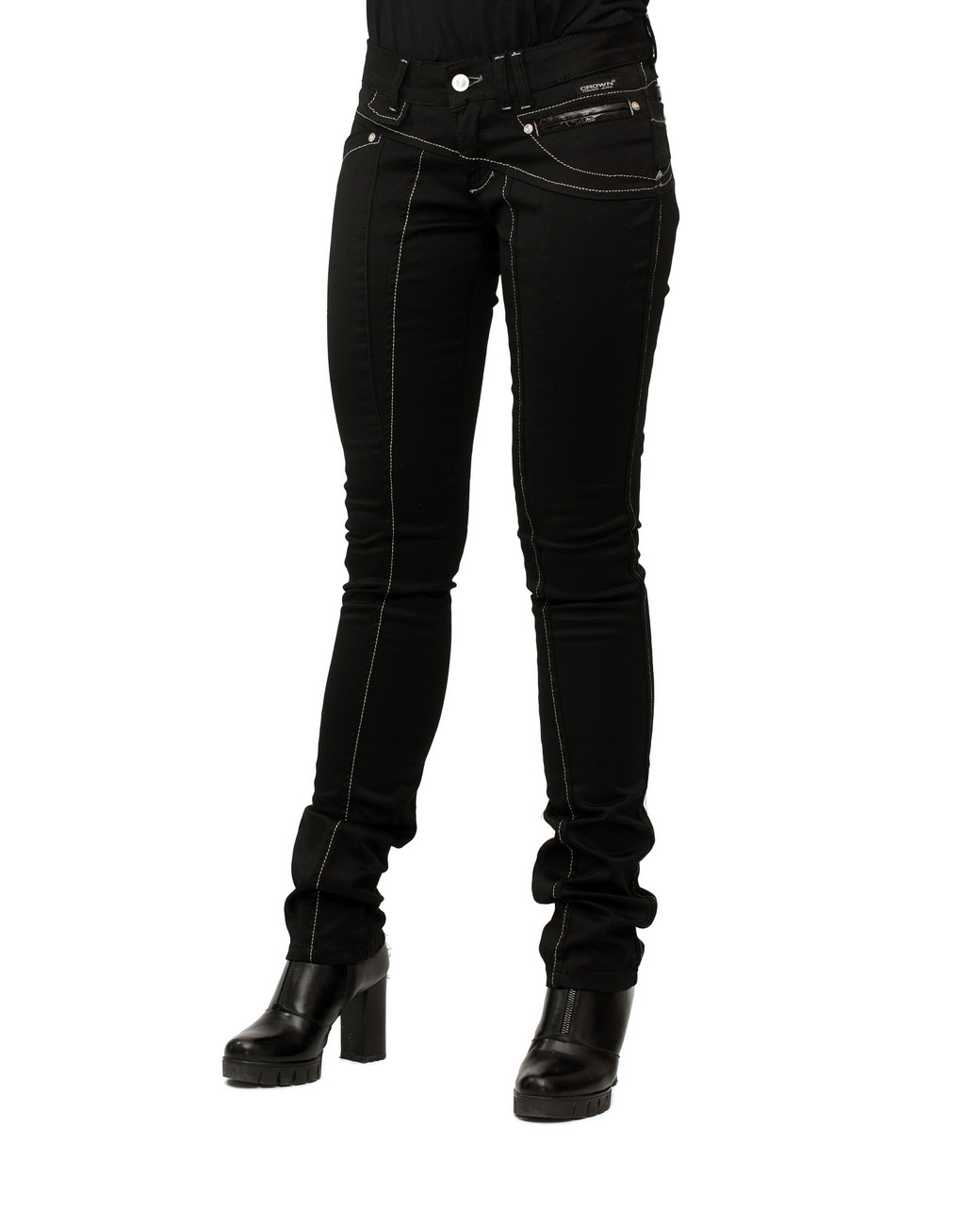 Штани жіночі Crown Jeans модель 1012 (ZYN GBRDN STR)