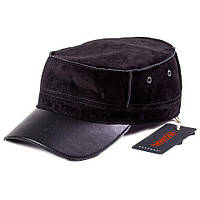 Розпродаж р-р 56 Замшева кепка Німка чоловіча чорна Picador на підкладці, зимова.