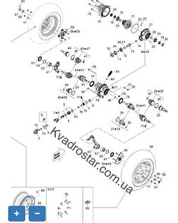 Передній привід на квадроцикл Brp g1 2005-2012