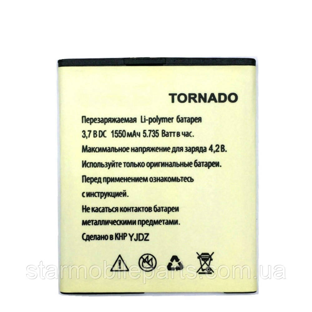 АКБ high COF Explay Tornado, (Li-polymer 3.7 V 1550mAh)