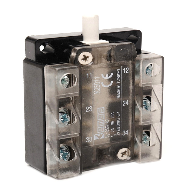 Комутатор на 3 ланцюзі (1НО+2НЗ) гвинтовий, фото 1