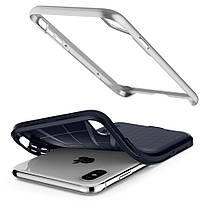 Чохол Spigen для iPhone XS Max Neo Hybrid, Silver Satin, фото 4