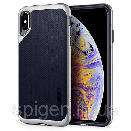 Чехол Spigen для iPhone XS Max Neo Hybrid, Satin Silver (065CS24840), фото 1