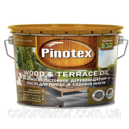 Деревозахисна олія PINOTEX TERRACE & WOOD OIL (Террасна олія) 10 л