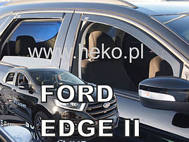 Дефлектори вікон Ford Edge II 2016+ 5D (вставні, кт - 4шт)