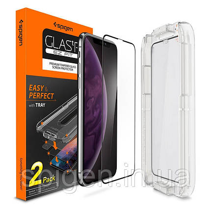 Захисне скло Spigen для iPhone XR EZ FIT, 2шт., фото 1