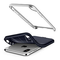 Чохол Spigen для iPhone XS Neo Hybrid, Silver Satin, фото 4