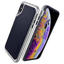 Чохол Spigen для iPhone XS Neo Hybrid, Silver Satin, фото 3